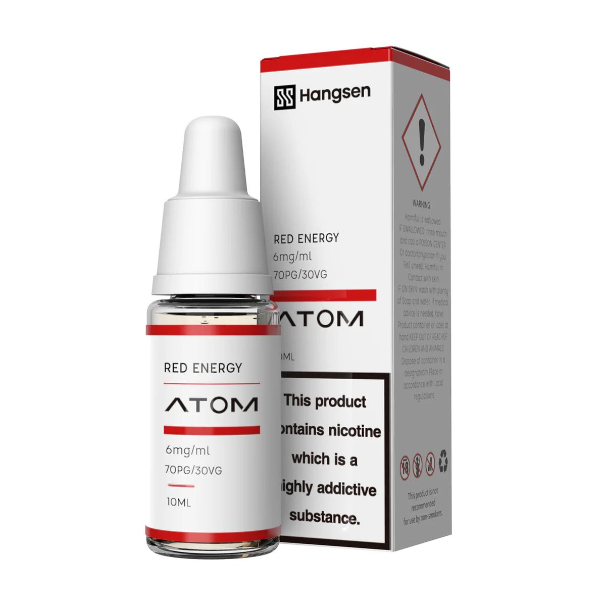 HANGSEN RED ENERGY 10ML E-LIQUID| 2.00| 10ml E-liquid  Super E-cig