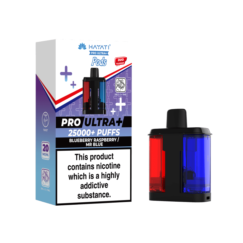 HAYATI PRO ULTRA + PREFILLED POD - BLUE RASPBERRY / MR BLUE