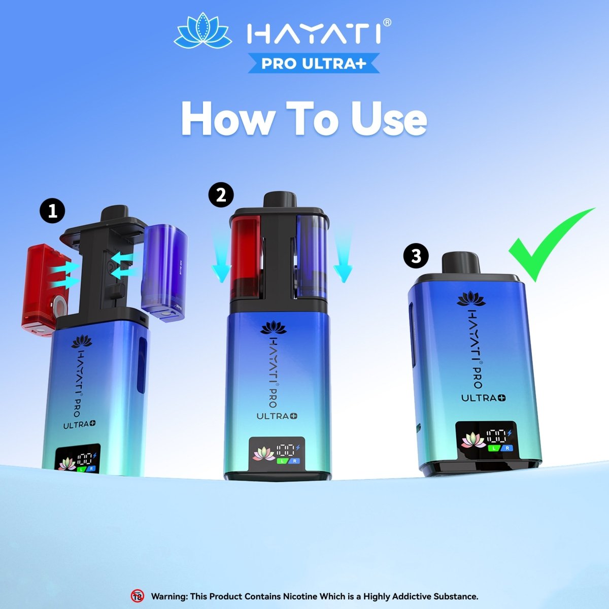 HAYATI PRO ULTRA + PREFILLED POD KIT - Super E - cig
