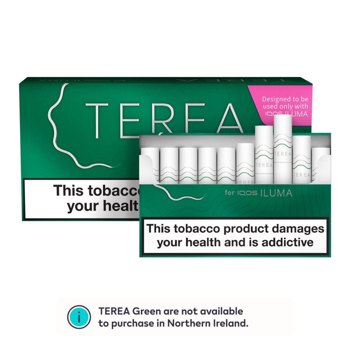 IQOS GREEN TEREA| £7.00| BUY 10+ PAY £6.50 EACH – Super E-cig