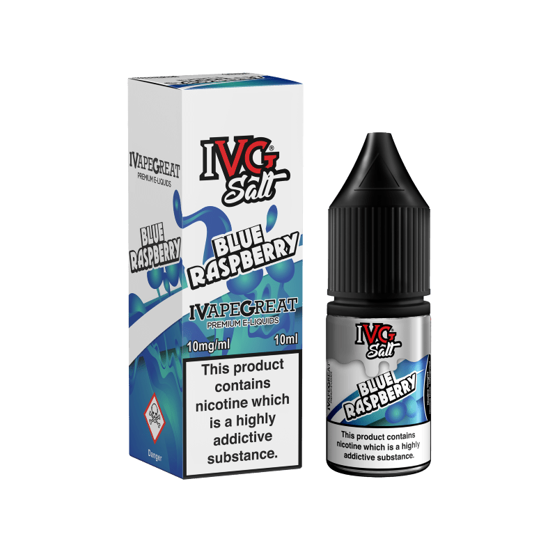 IVG - 10ML BLUE RASPBERRY NIC SALT E LIQUID - Super E-cig