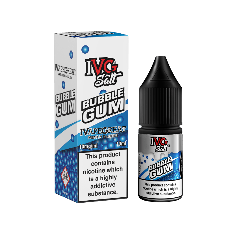 IVG - 10ML BUBBLEGUM NIC SALT E LIQUID - Super E-cig