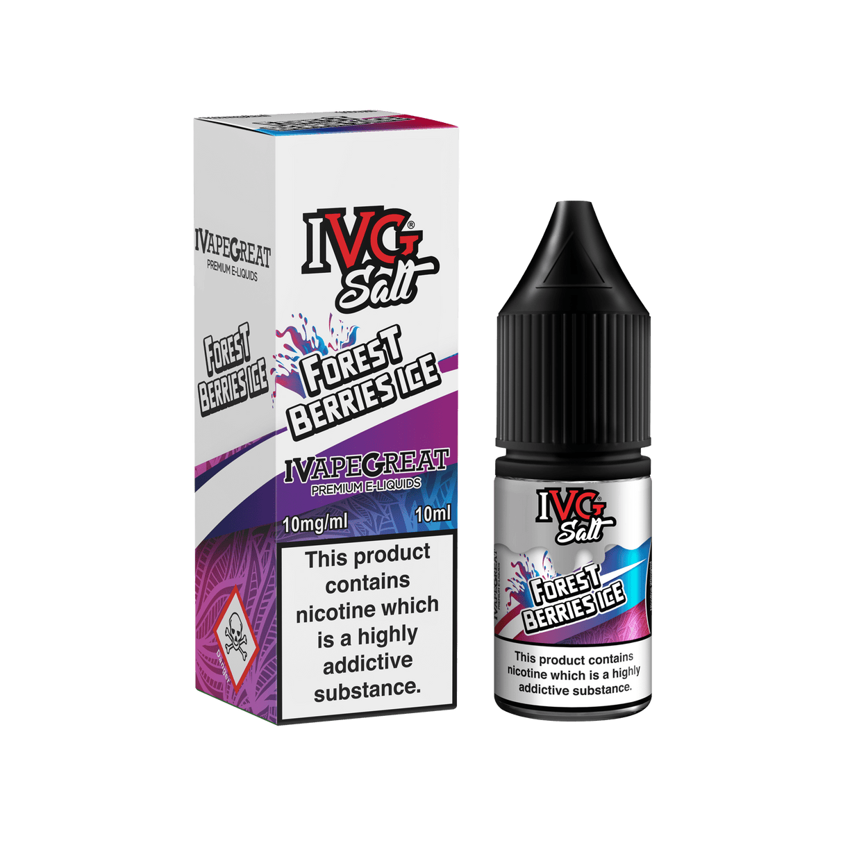 IVG - 10ML FORREST BERRIES ICE NIC SALT E LIQUID - Super E-cig