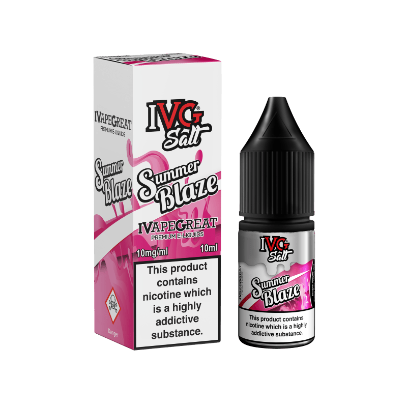 IVG - 10ML SUMMER BLAZE NIC SALT E LIQUID - Super E-cig