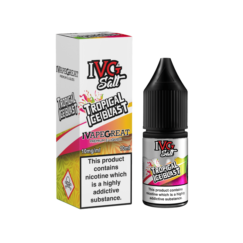 IVG - 10ML TROPICAL ICE BLAST NIC SALT E LIQUID - Super E-cig