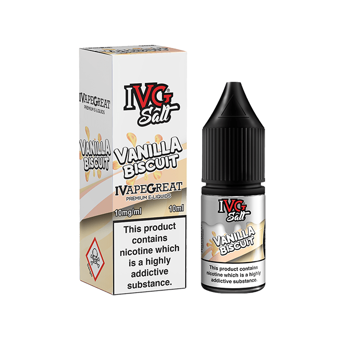 IVG - 10ML VANILLA BISCUIT NIC SALT E LIQUID - Super E-cig