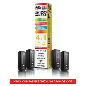 IVG 2400 RELOAD 4-IN-1 PREFILLED PODS - YELLOW EDITION