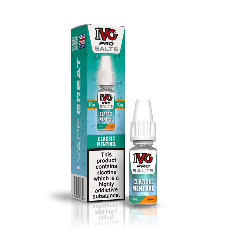 IVG PRO CLASSIC MENTHOL 10ML NIC SALT E-LIQUID - 10MG