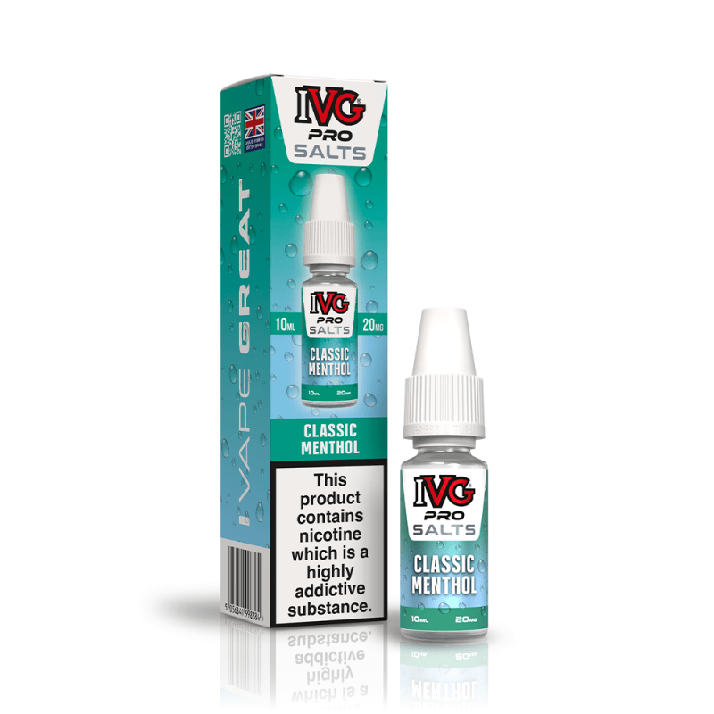 IVG PRO CLASSIC MENTHOL 10ML NIC SALT E-LIQUID - 20MG