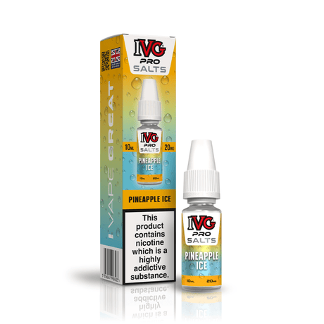 IVG PRO PINEAPPLE ICE 10ML NIC SALT E-LIQUID - 20MG
