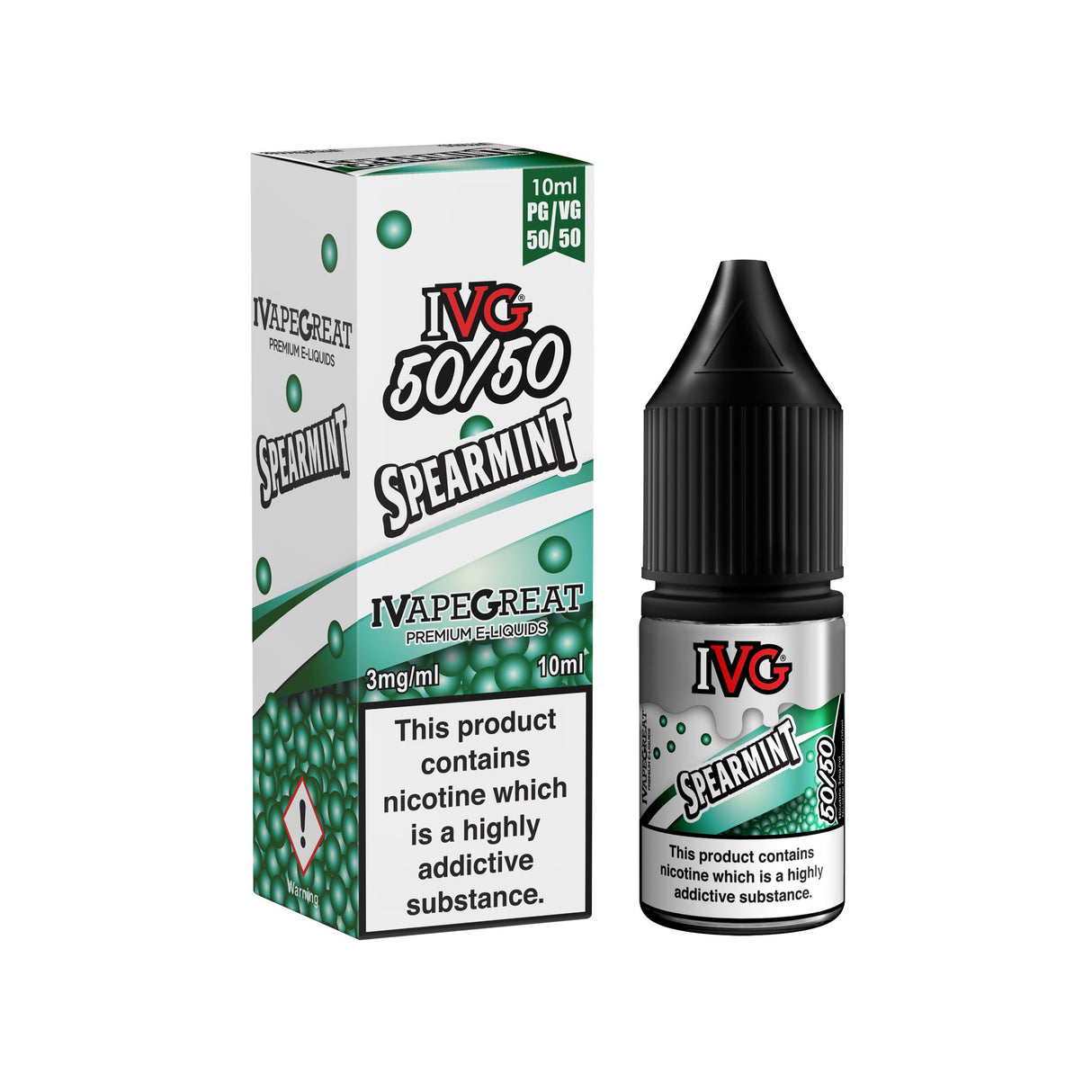 IVG SPEARMINT 50/50 10ML E - LIQUID - Super E - cig