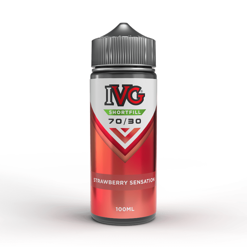 IVG STRAWBERRY SENSATION 100ML SHORTFILL E - LIQUID - Super E - cig