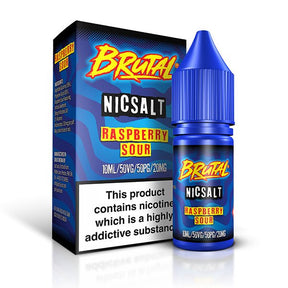 JUST JUICE BRUTAL RASPBERRY SOUR 10ML NIC SALT E-LIQUID - 20MG