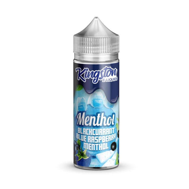 KINGSTON - 100ML BLACKCURRANT, BLUE RASPBERRY MENTHOL 0MG SHORTFILL E LIQUID - Super E-cig