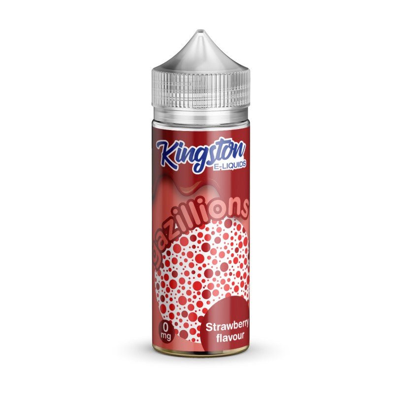 KINGSTON - 100ML GAZILLIONS STRAWBERRY 0MG SHORTFILL E LIQUID - Super E-cig