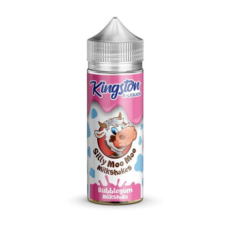 KINGSTON - 100ML SILLY MOO MOO BUBBLEGUM MILKSHAKE 0MG SHORTFILL E LIQUID - Super E-cig