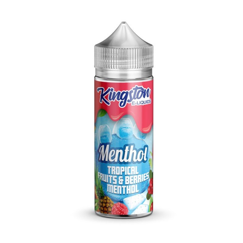 KINGSTON - 100ML TROPICAL FRUITS & BERRIES MENTHOL 0MG SHORTFILL E LIQUID - Super E-cig