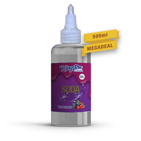 KINGSTON - 500ML SODA VINBERRY 0MG SHORTFILL E LIQUID - Super E-cig