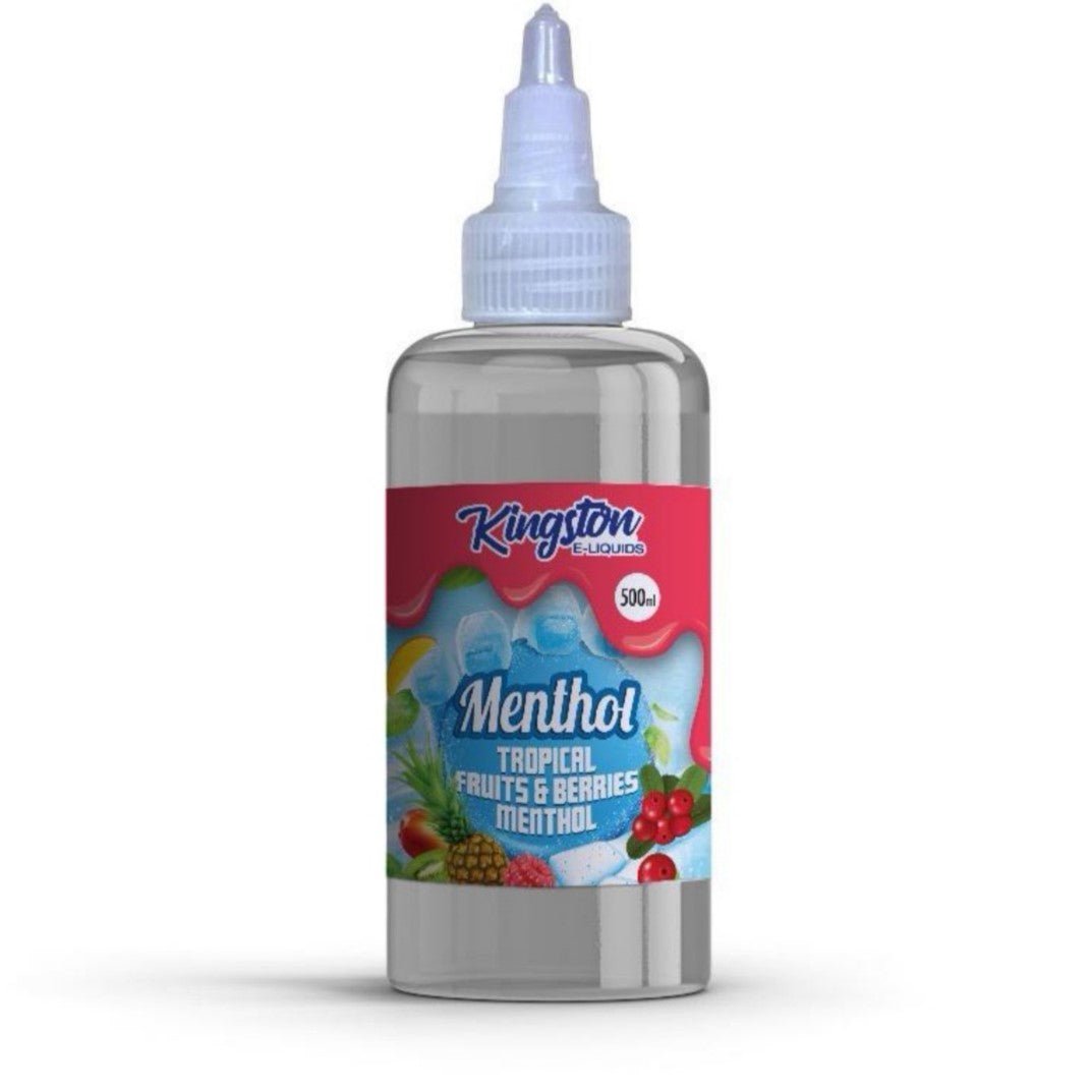KINGSTON TROPICAL FRUITS & BERRIES MENTHOL 500ML SHORTFILL E-LIQUID|  £29.99| BUY 2+ SAVE 10% – Super E-cig