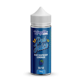 KINGSTON POD JUICE BLUE RASPBERRY LEMONADE 50/50 100ML SHORTFILL E - LIQUID - Super E - cig