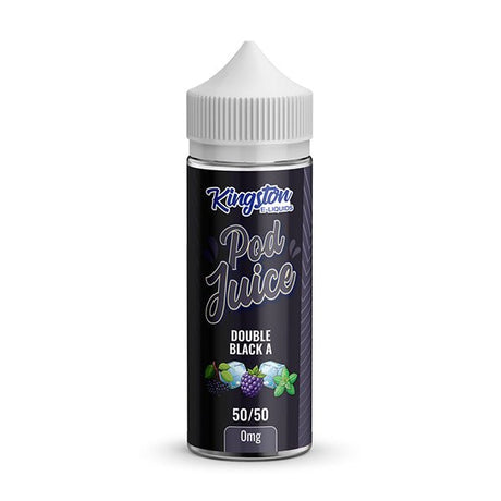 KINGSTON POD JUICE DOUBLE BLACK A 50/50 100ML SHORTFILL E - LIQUID - Super E - cig