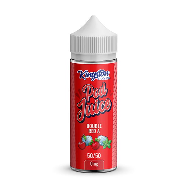 KINGSTON POD JUICE DOUBLE RED A 50/50 100ML SHORTFILL E - LIQUID - Super E - cig