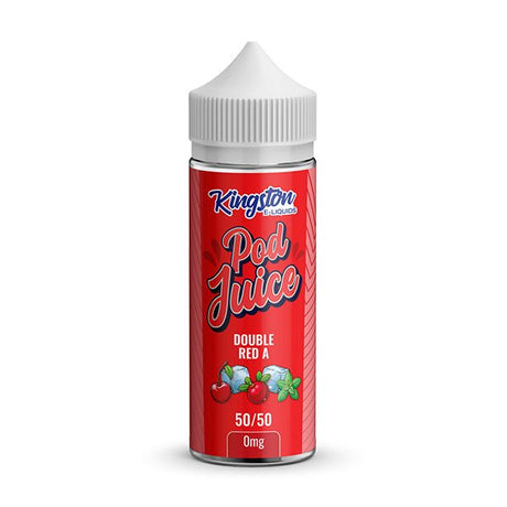KINGSTON POD JUICE DOUBLE RED A 50/50 100ML SHORTFILL E - LIQUID - Super E - cig