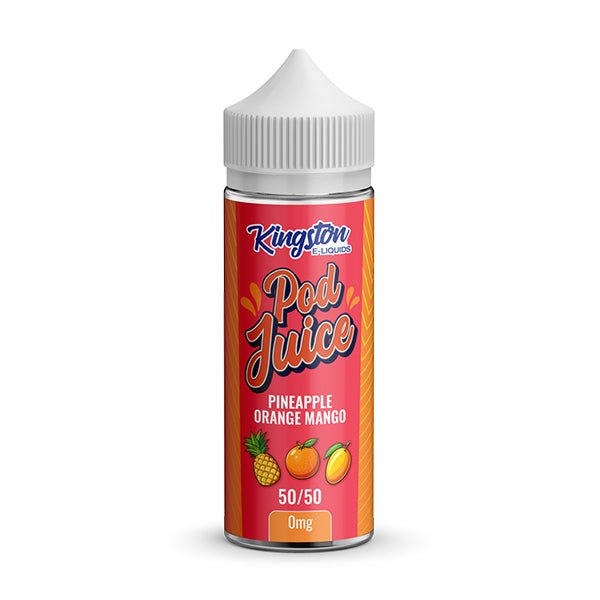 KINGSTON POD JUICE PINEAPPLE ORANGE MANGO 100ML SHORTFILL E - LIQUID - Super E - cig