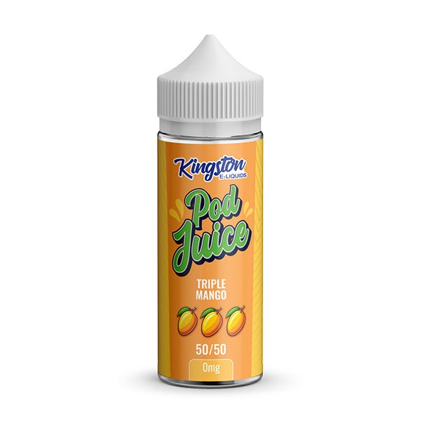 KINGSTON POD JUICE TRIPLE MANGO 100ML SHORTFILL E - LIQUID - Super E - cig