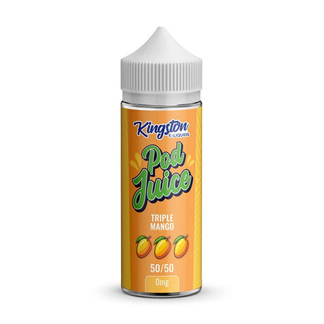 KINGSTON POD JUICE TRIPLE MANGO 100ML SHORTFILL E - LIQUID - Super E - cig