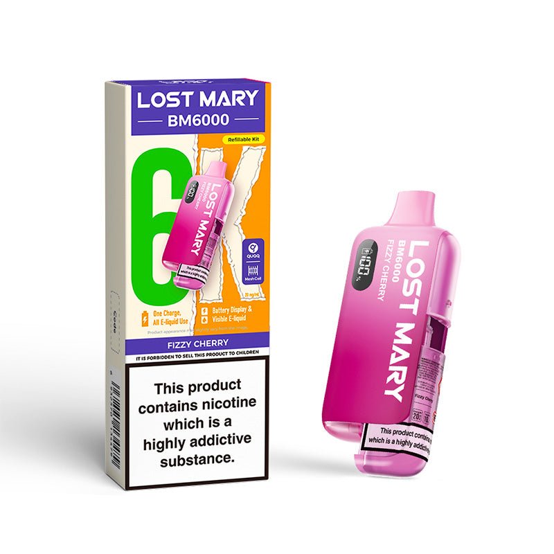 LOST MARY BM6000 PREFILLED POD KIT - FIZZY CHERRY