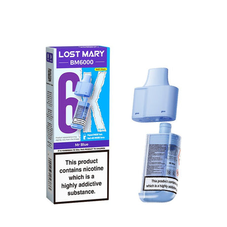LOST MARY BM6000 PREFILLED POD - MR BLUE