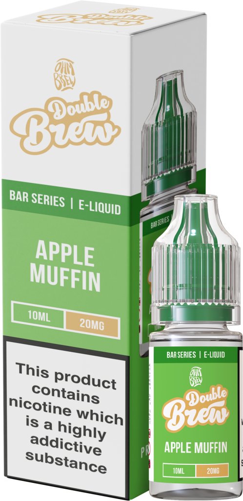 OHM BREW DOUBLE BREW APPLE MUFFIN 10ML NIC SALT E - LIQUID - Super E - cig