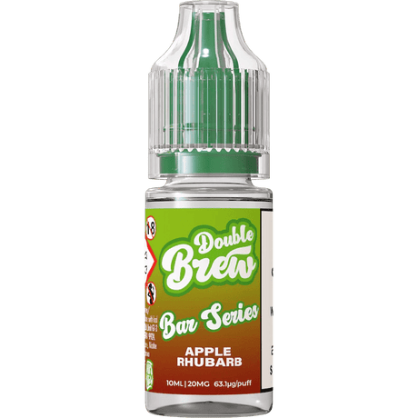 OHM BREW DOUBLE BREW APPLE & RHUBARB 10ML NIC SALT E - LIQUID - Super E - cig