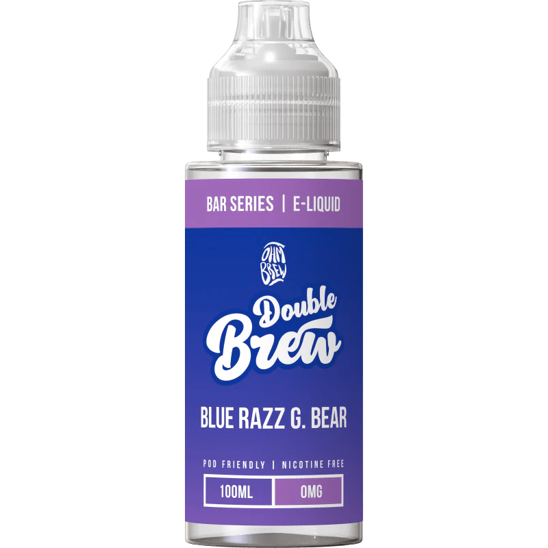OHM BREW DOUBLE BREW BLUE RAZZ G. BEAR 100ML SHORTFILL E - LIQUID - Super E - cig