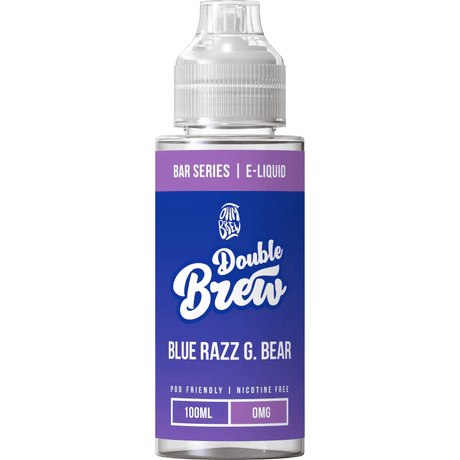 OHM BREW DOUBLE BREW BLUE RAZZ G. BEAR 100ML SHORTFILL E - LIQUID - Super E - cig