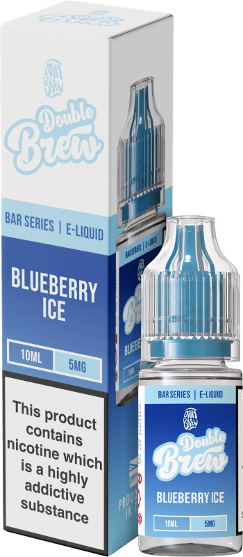OHM BREW DOUBLE BREW BLUEBERRY ICE 10ML NIC SALT E - LIQUID - Super E - cig
