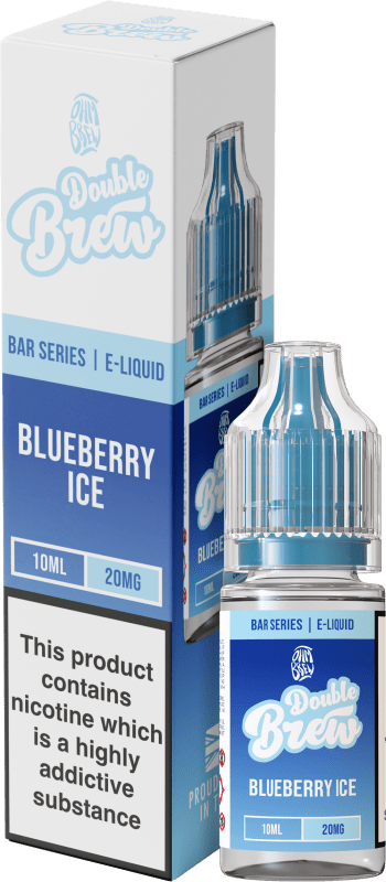OHM BREW DOUBLE BREW BLUEBERRY ICE 10ML NIC SALT E - LIQUID - Super E - cig