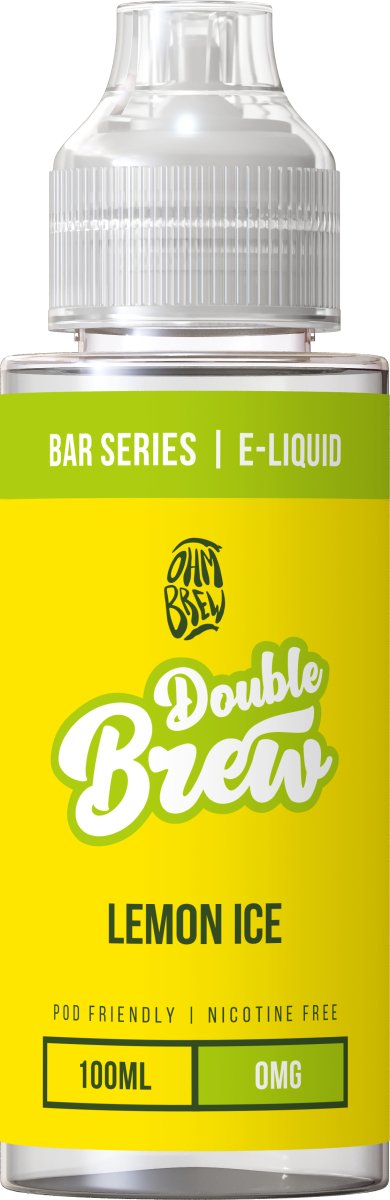 OHM BREW DOUBLE BREW LEMON ICE 100ML SHORTFILL E - LIQUID - Super E - cig