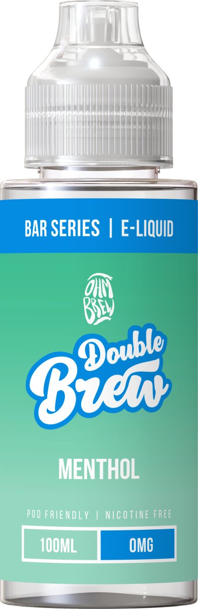 OHM BREW DOUBLE BREW MENTHOL 100ML SHORTFILL E - LIQUID - Super E - cig