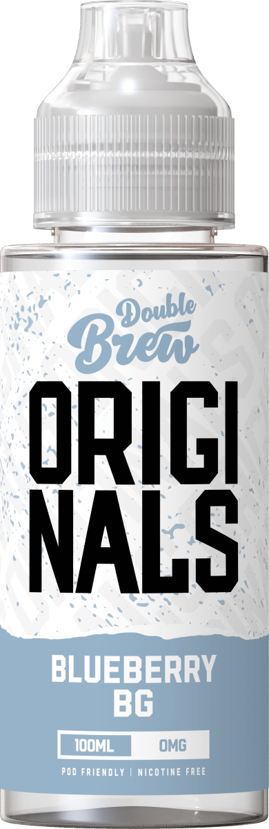OHM BREW DOUBLE BREW ORIGINALS BLUEBERRY BG 100ML SHORTFILL E - LIQUID - Super E - cig