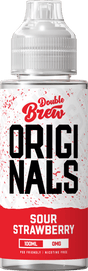 OHM BREW DOUBLE BREW ORIGINALS SOUR STRAWBERRY 100ML SHORTFILL E - LIQUID - Super E - cig