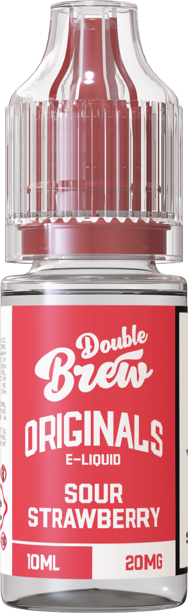OHM BREW DOUBLE BREW ORIGINALS SOUR STRAWBERRY 10ML NIC SALT E - LIQUID - Super E - cig