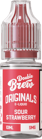 OHM BREW DOUBLE BREW ORIGINALS SOUR STRAWBERRY 10ML NIC SALT E - LIQUID - Super E - cig