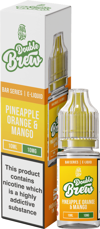 OHM BREW DOUBLE BREW PINEAPPLE ORANGE MANGO 10ML NIC SALT E - LIQUID - Super E - cig