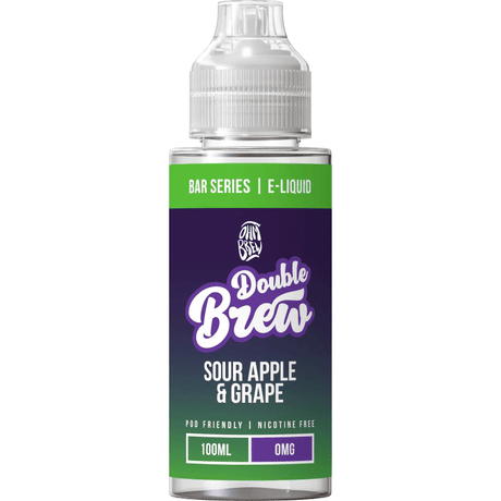 OHM BREW DOUBLE BREW SOUR APPLE & GRAPE 100ML SHORTFILL E - LIQUID - Super E - cig