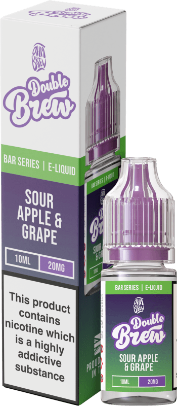OHM BREW DOUBLE BREW SOUR APPLE GRAPE 10ML NIC SALT E - LIQUID - Super E - cig