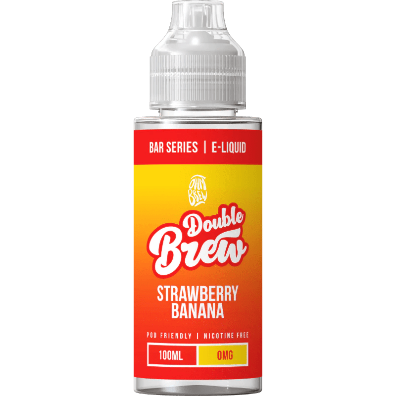 OHM BREW DOUBLE BREW STRAWBERRY BANANA 100ML SHORTFILL E - LIQUID - Super E - cig