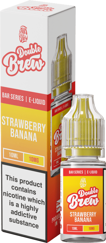 OHM BREW DOUBLE BREW STRAWBERRY BANANA 10ML NIC SALT E - LIQUID - Super E - cig
