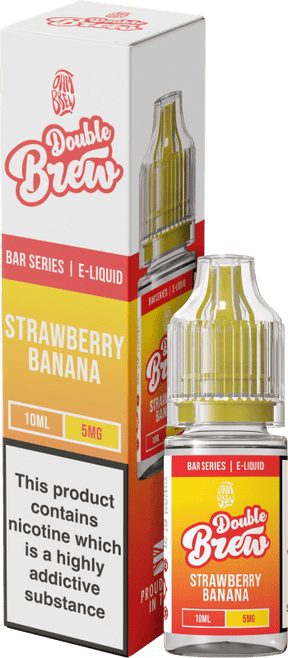 OHM BREW DOUBLE BREW STRAWBERRY BANANA 10ML NIC SALT E - LIQUID - Super E - cig